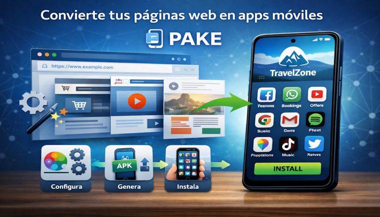 PAKE: imagínate tener tu app hecha a partir de un servicio web.